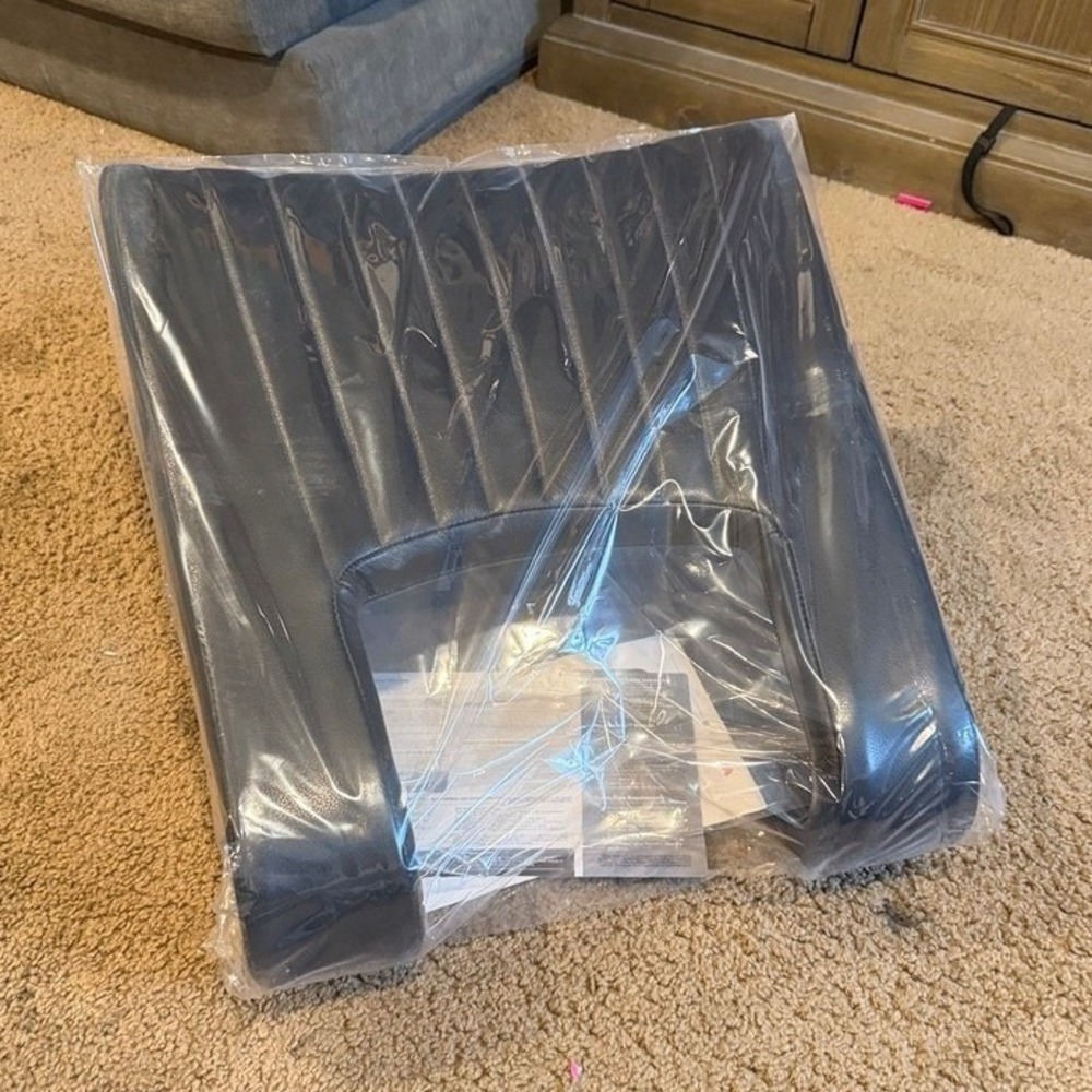 RockerMama Ready Rocker Portable Rocking Chair Device Black Faux Leather Travel